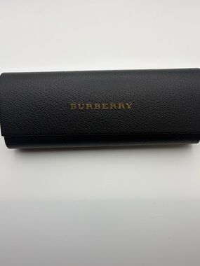 Burberry Hard Shell Magnetic Eyeglasses Case, Brown, 6 1/2"